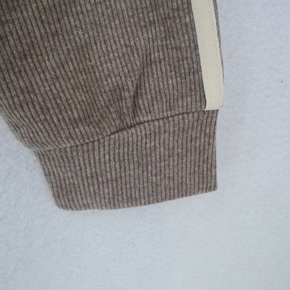 NEW Halara Women's XL Ribbed Stand Collar Long Sleeve  Jacket Brown - Picture 8 of 11
